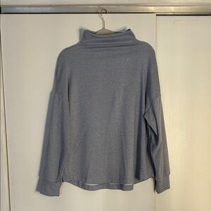 Cozy light blue mock neck Women's Sweater